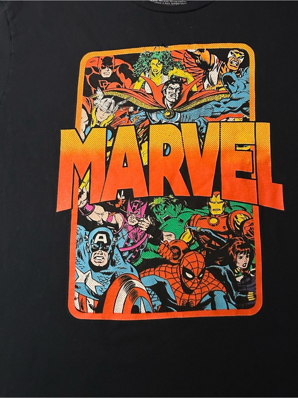 Marvel Graphic T-Shirt XL Vintage Comic Book Spider-Man Captain America Avengers - Picture 3 of 6